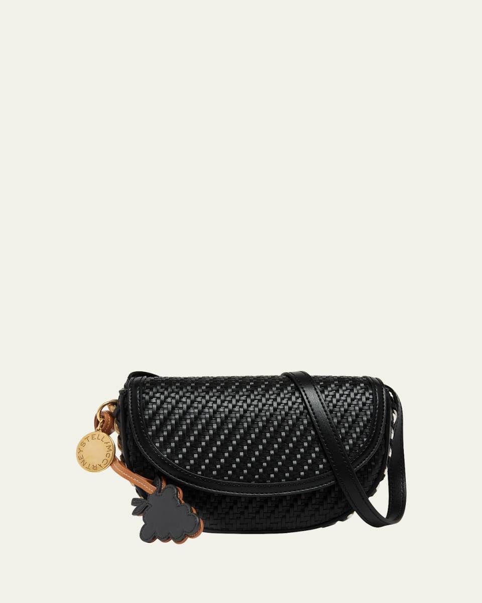 Frayme Small Woven Eco Vegan Leather Shoulder Bag